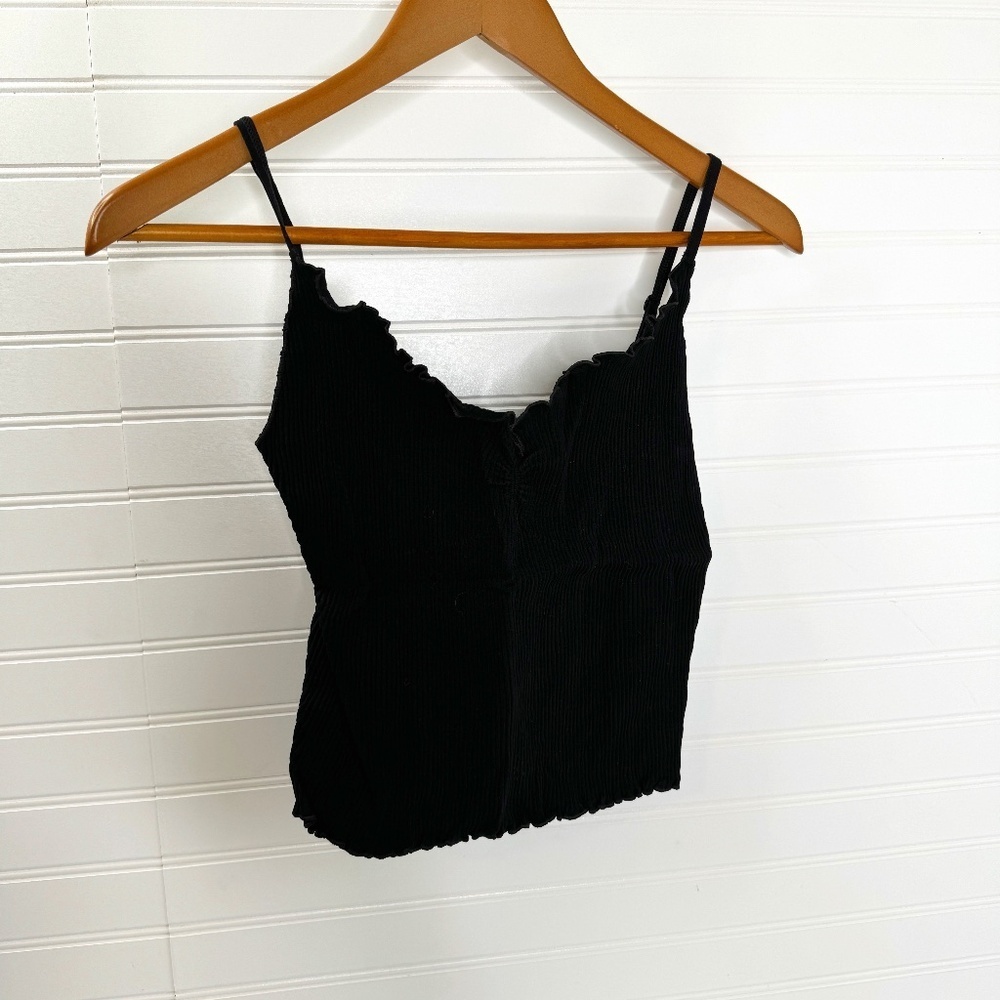 NEW Urban Outfitters Black Aurelia Seamless Cami Large